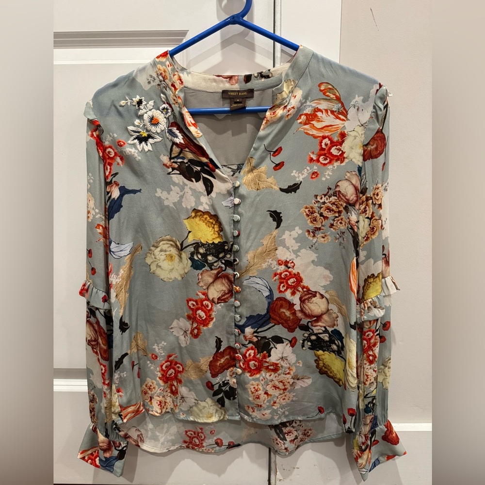 EUC Anthropologie Blouse - GORGEOUS and unique pattern!
